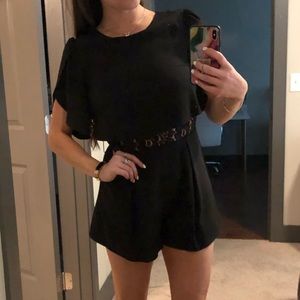 Little Black Romper with lace!!